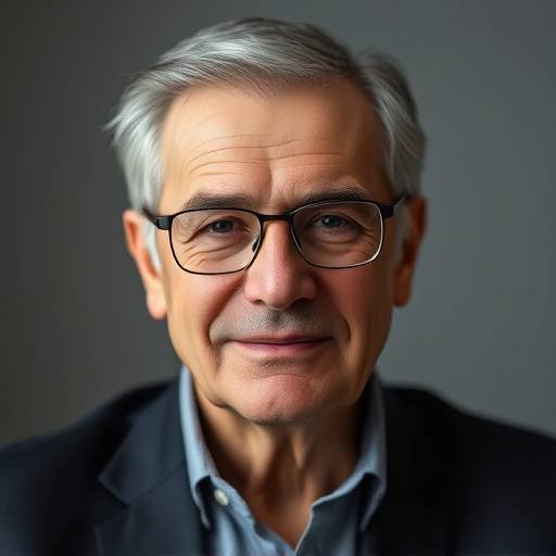 Headshot of Alessandro Rossi, an older man with graying hair and a kind face, wearing glasses and a professional suit jacket.