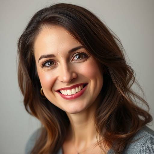 Headshot of Eleanor Vance, co-founder and artistic director, smiling warmly.